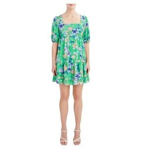 BCBG Paris Women's Puff Sleeve Dress Size M